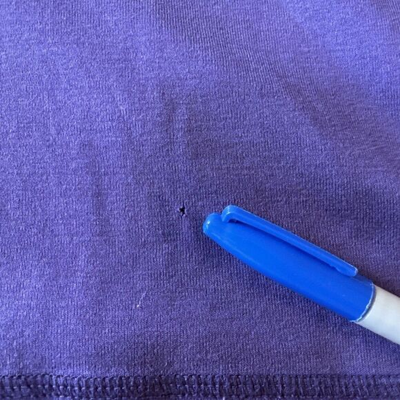 Jones New York Signature Women Purple Long Sleeve Henley XL - Picture 5 of 11